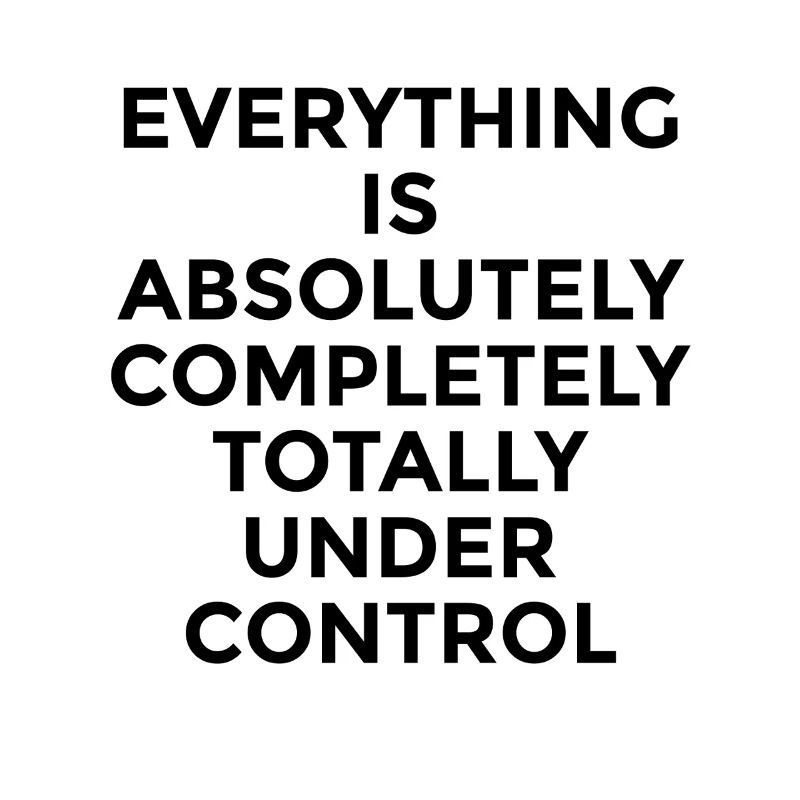 Everything Under Control – Witziger Humor Spruch