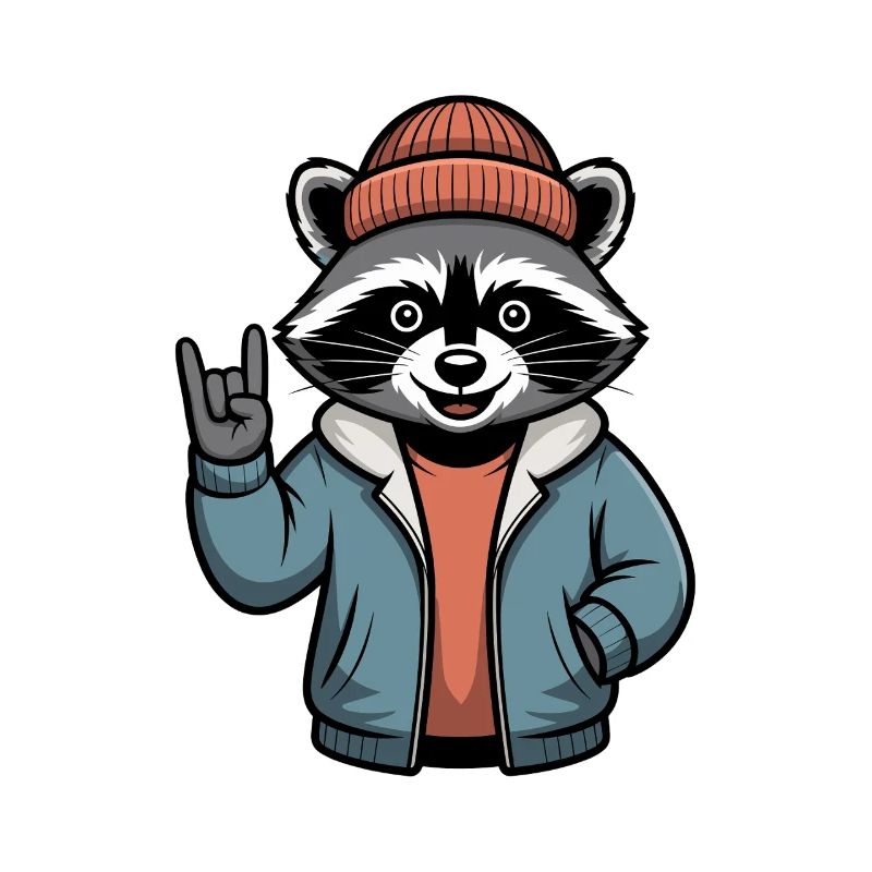 Rocker Waschbär