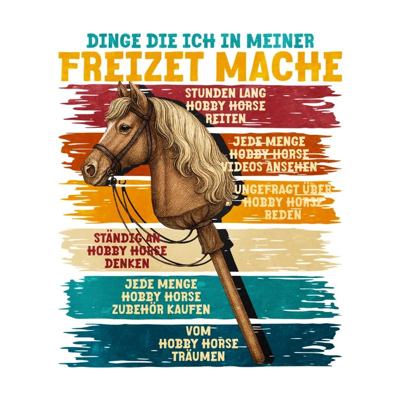Freizeit Hobbypferd Spruchband