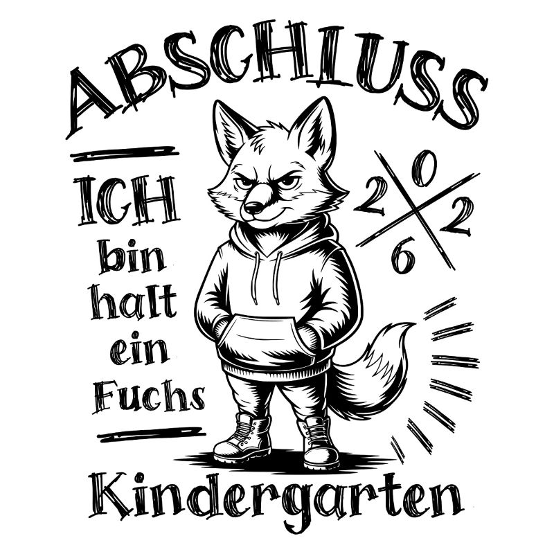 Kindergarten Abschluss 2026 Ich bin halt ein Fuchs