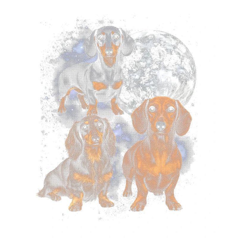 Teckel dans la lune spatiale