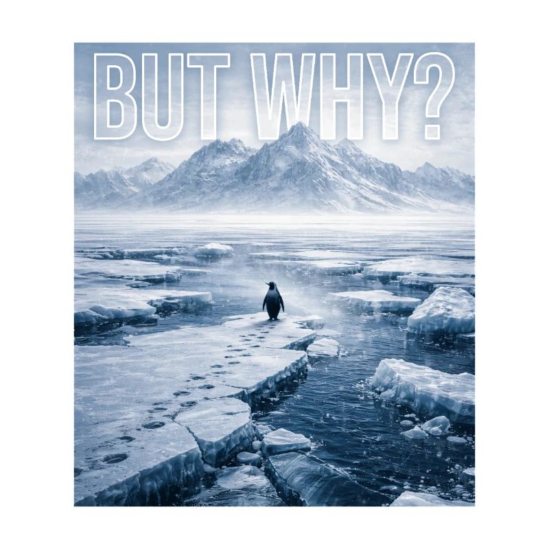 But Why Penguin Meme Existential Sad Humor Mood