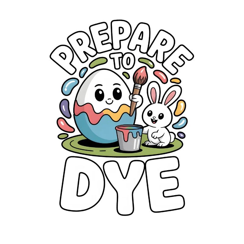 Prepare To Dye Funny Easter Saying