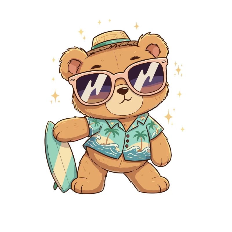 Beach Bear Surfer Look