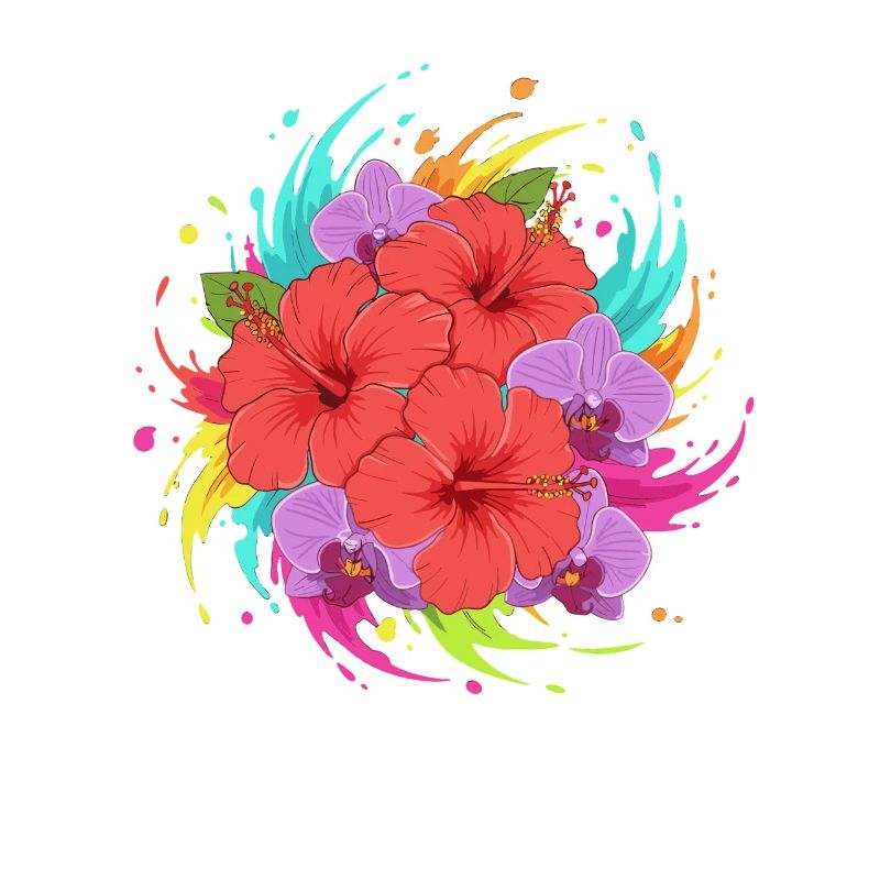 Explosion des couleurs de l’hibiscus