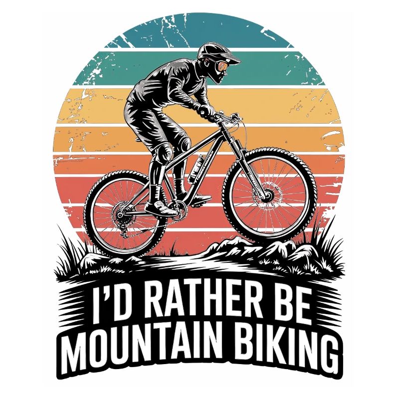 VTT, Descente, Action du cyclisme