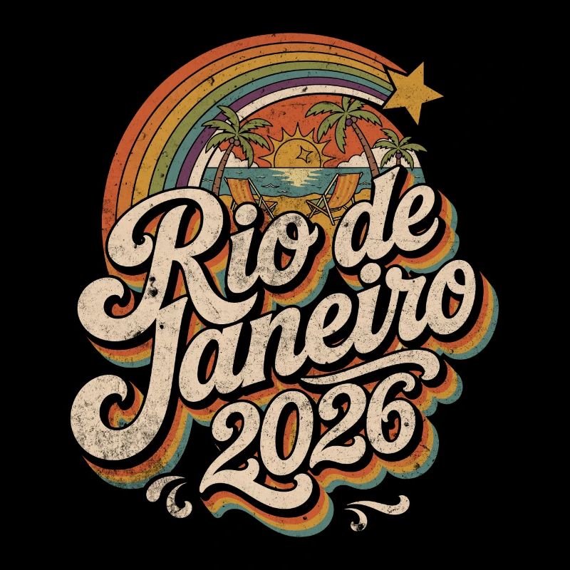 Rio 2026 Retro-Logo