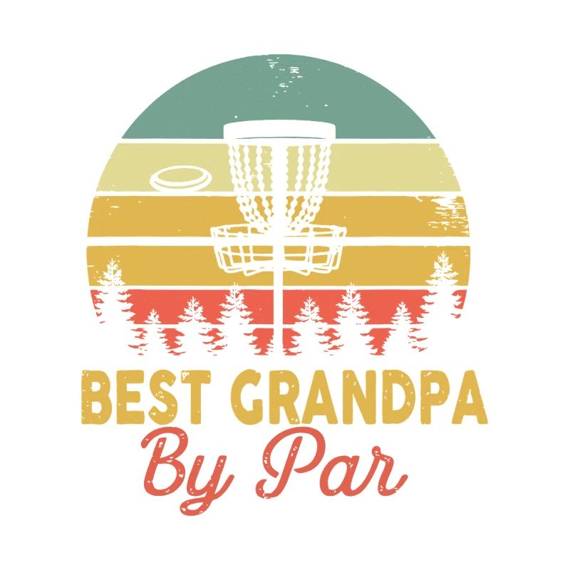 Bester Opa nach Par Disc Golf Tee