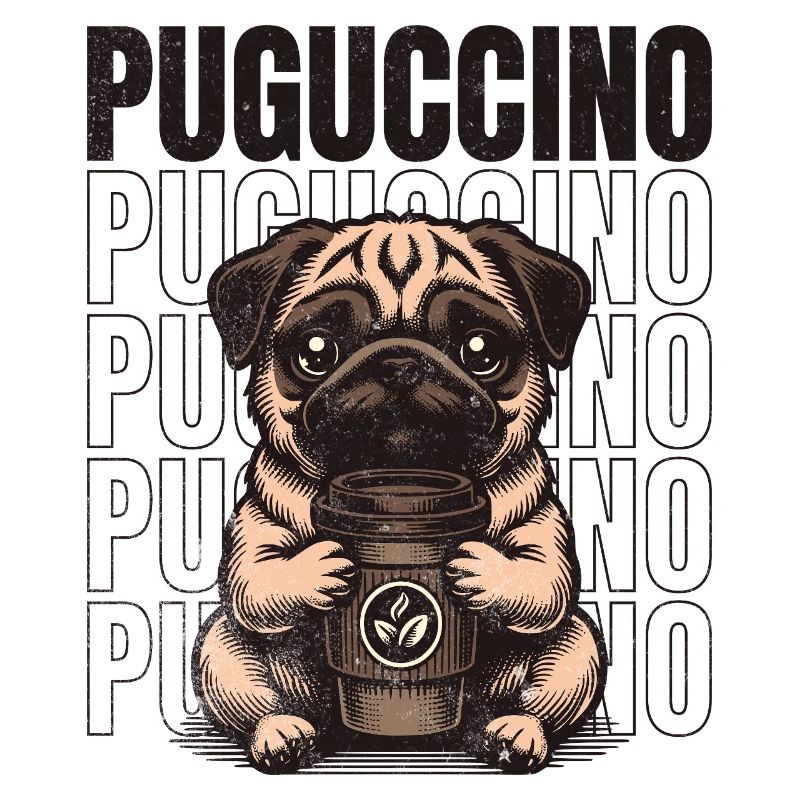 Puguccino Pug Kaffee & Coffee Vibes