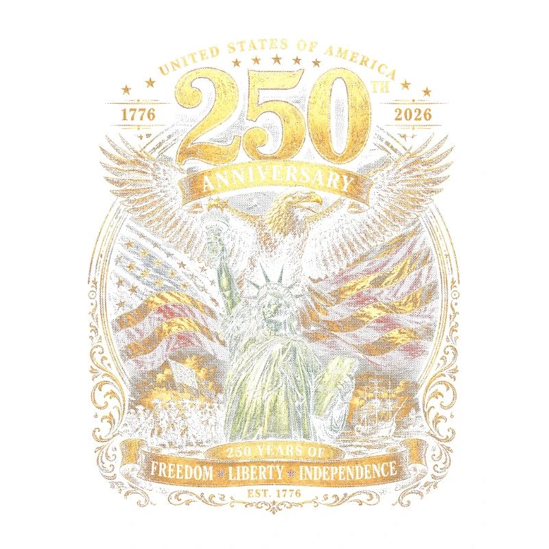 Drapeau de l’aigle du 250e jubilé des États-Unis