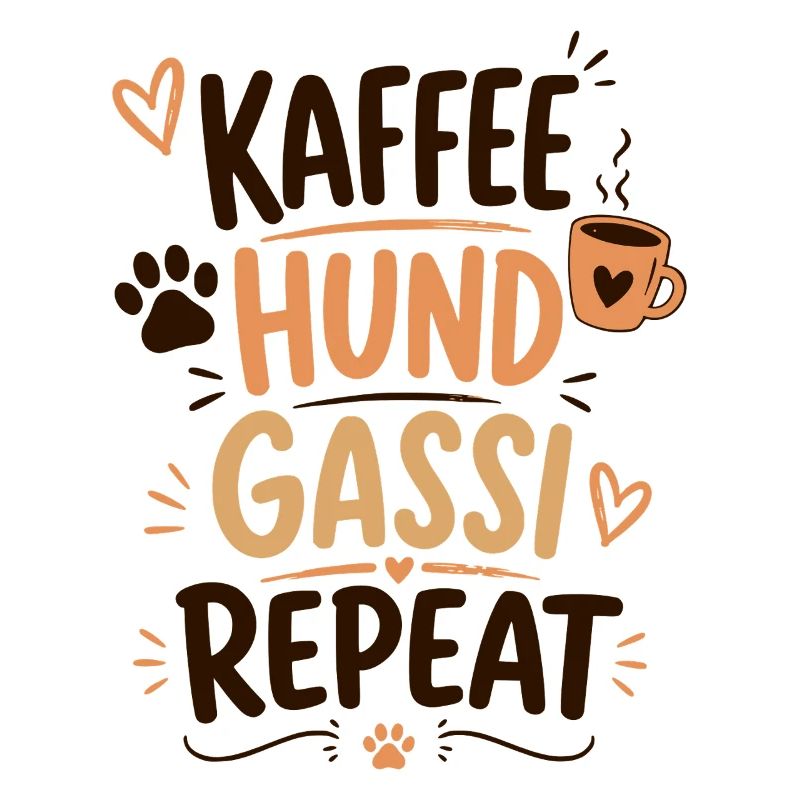 Kaffee Hund Gassi Repeat
