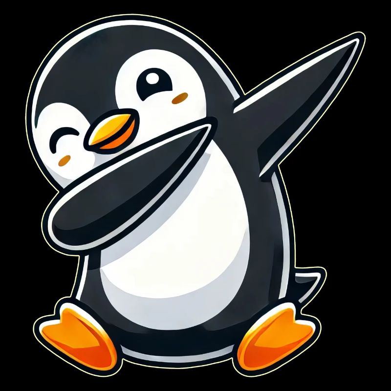 Pinguin Dab Ein cooler tanzender Pinguin Dabbing D