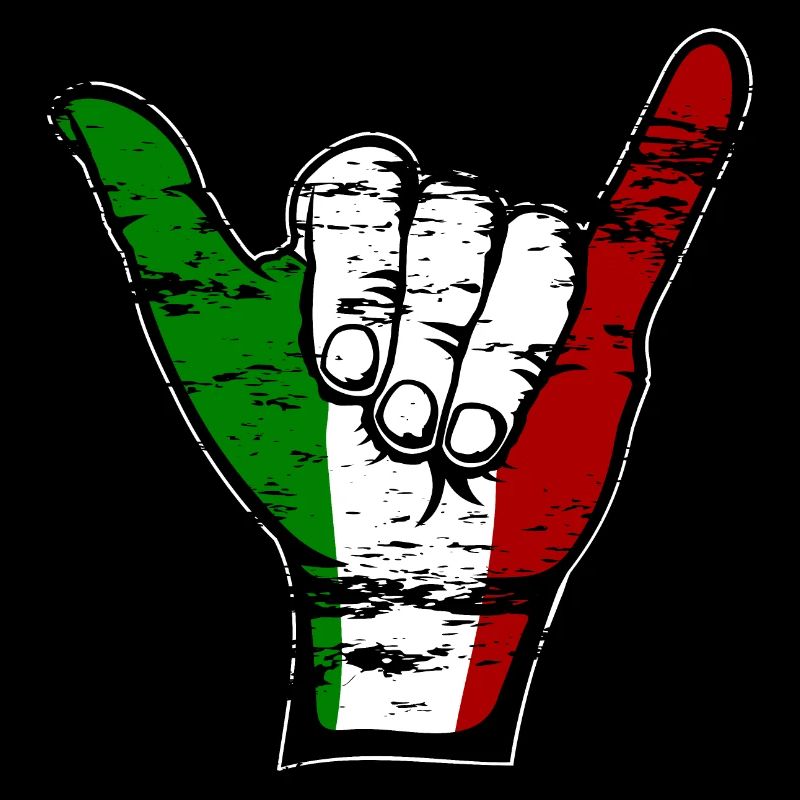Drapeau de l’Italie Symbole de surf utilisé