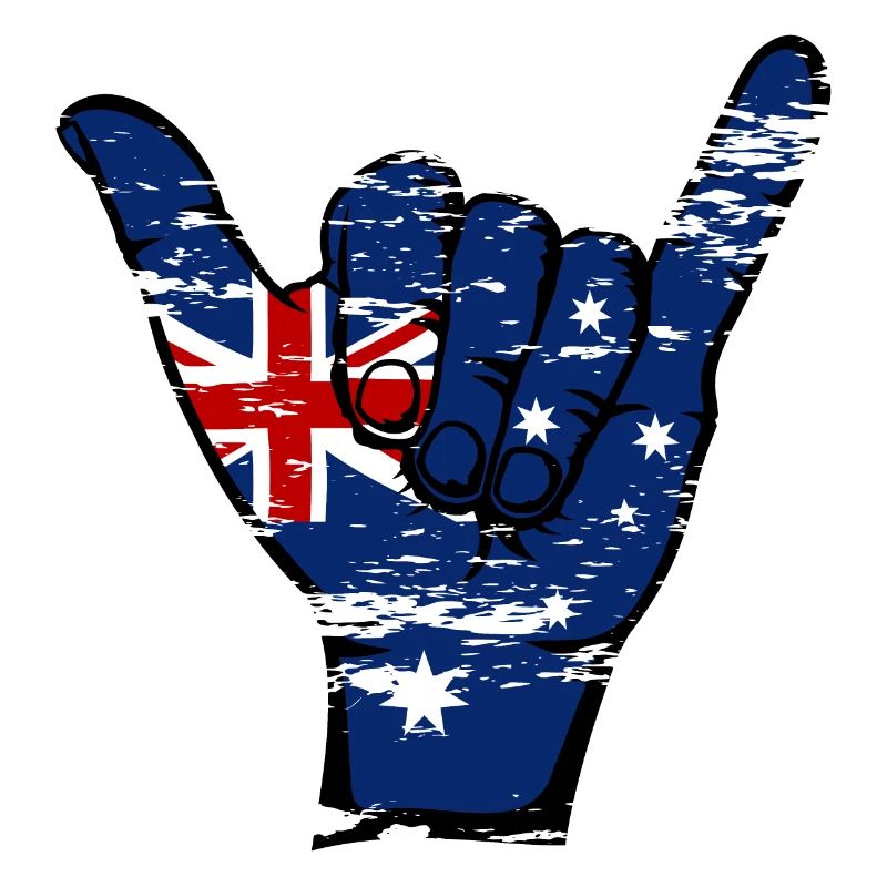 Drapeau de l’Australie Symbole de surf utilisé