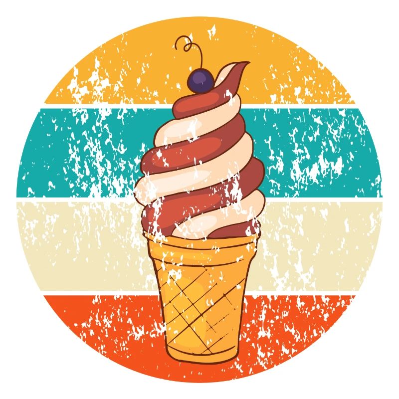 Vintage Retro Softeis Waffeleis