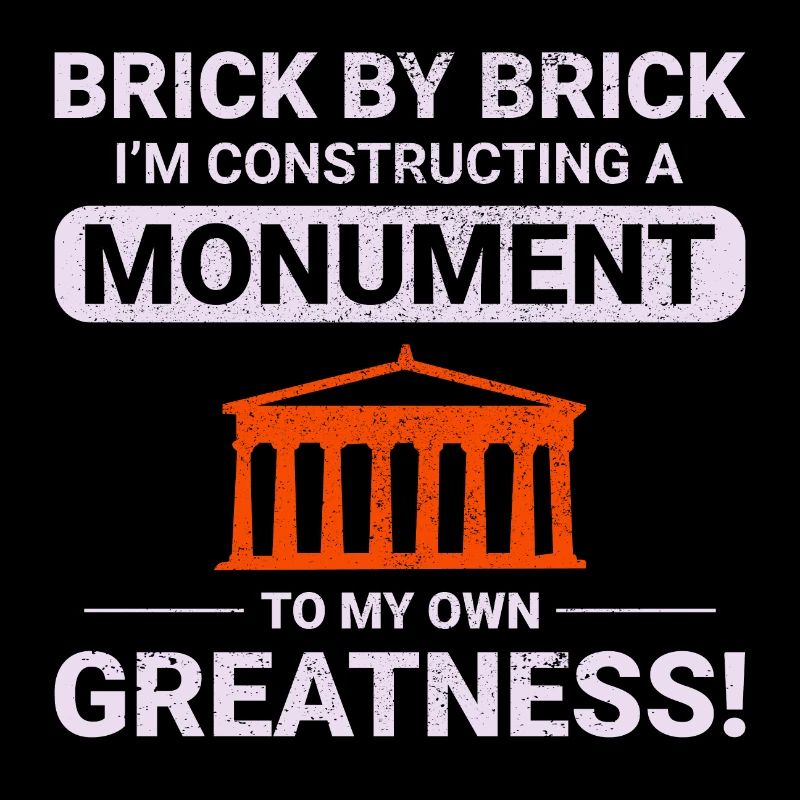 Monumental Brick Mastery: Humorous Bricklayer