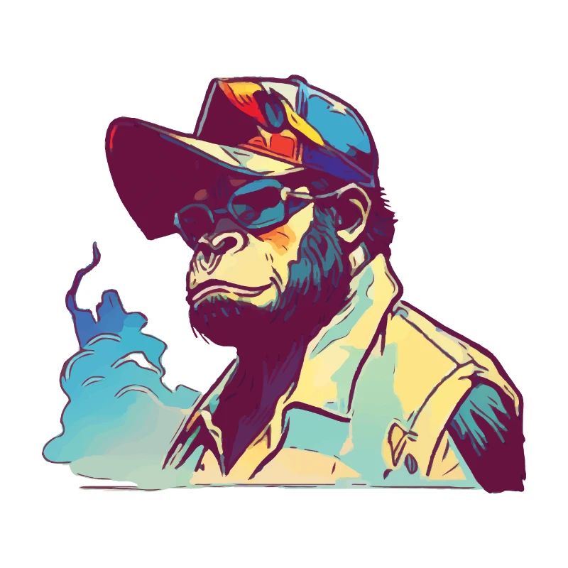 Gorilla mit Sonnenbrille