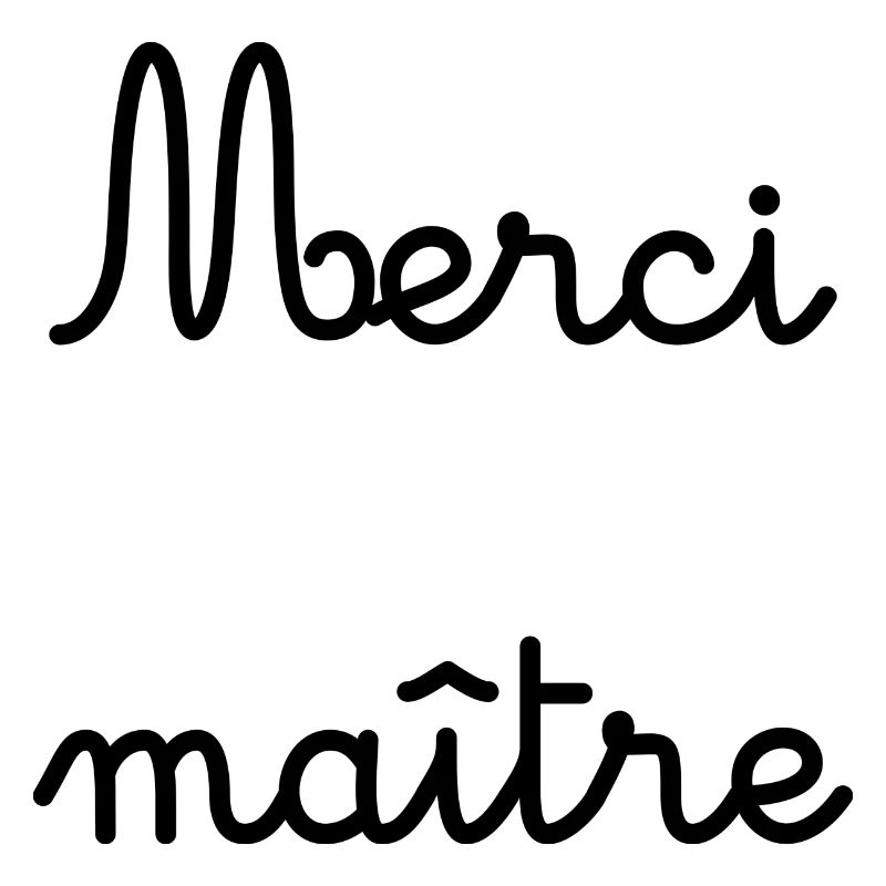 MAÎTRE. MERCI. MERCI MAÎTRE