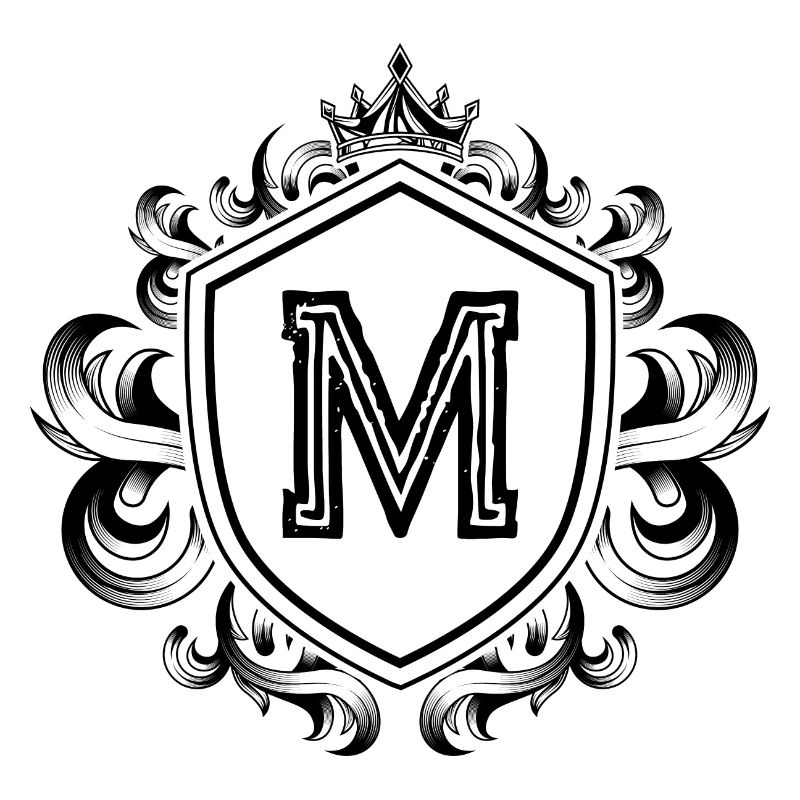 M Buchstabe Wappen