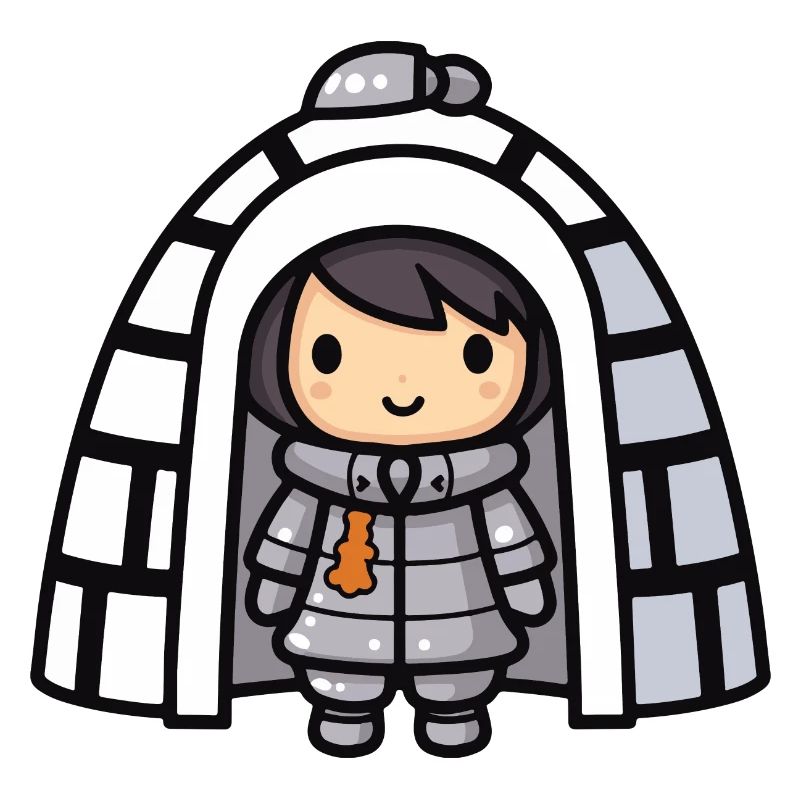 Winter Eskimo Igloo Comic