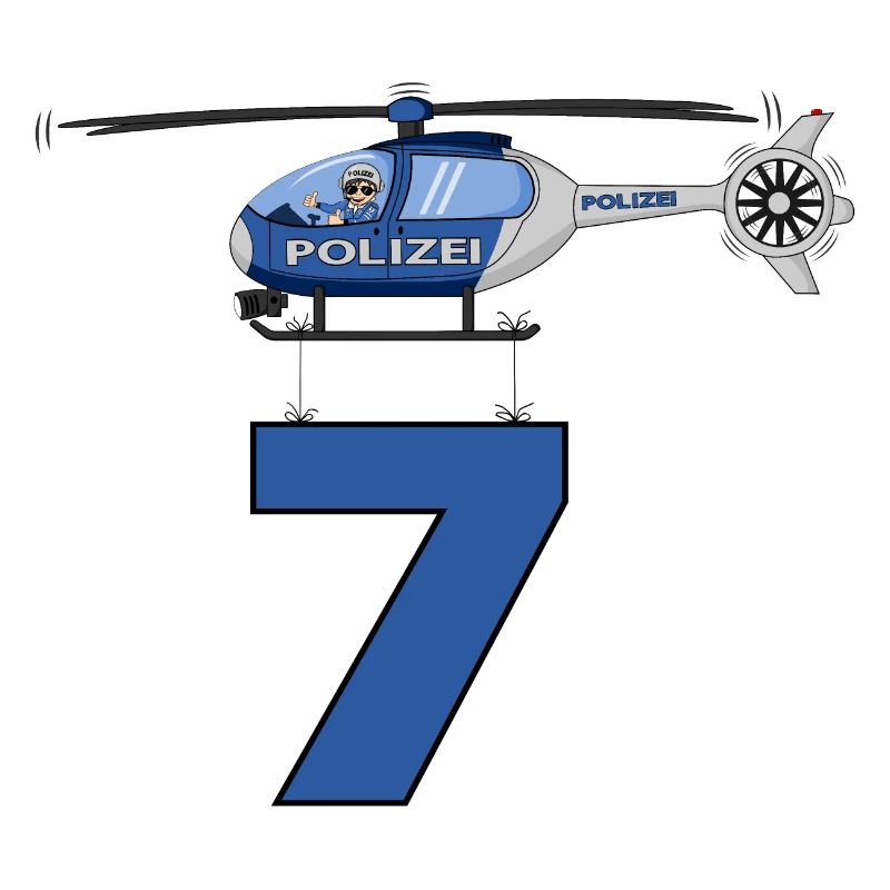 Polizei Hubschrauber 7. Geburtstag
