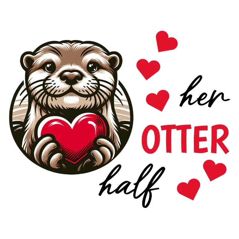 Otter half liebe geschenk