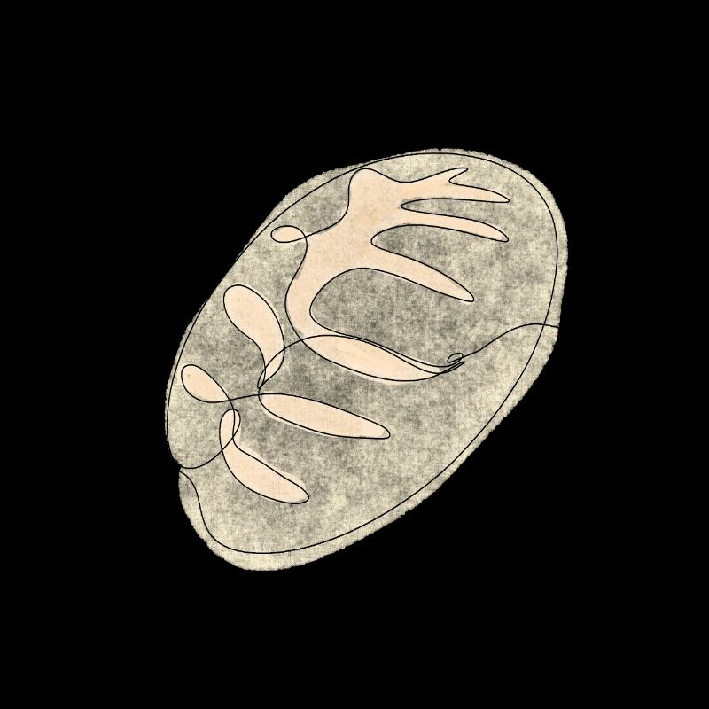 Sourdough bread Line Art Drawing