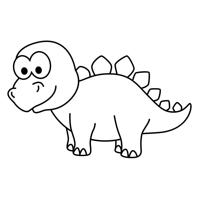 Dinosaur stegosaurus Comic