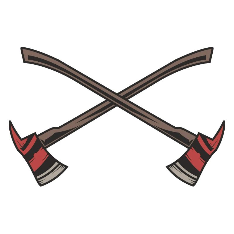 Fire brigade axes crossed