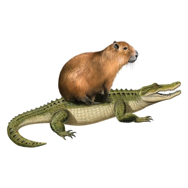 Capybara Alligator