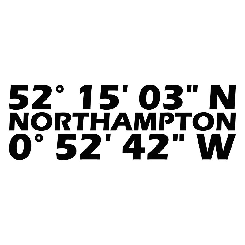 Coordonnées de Northampton