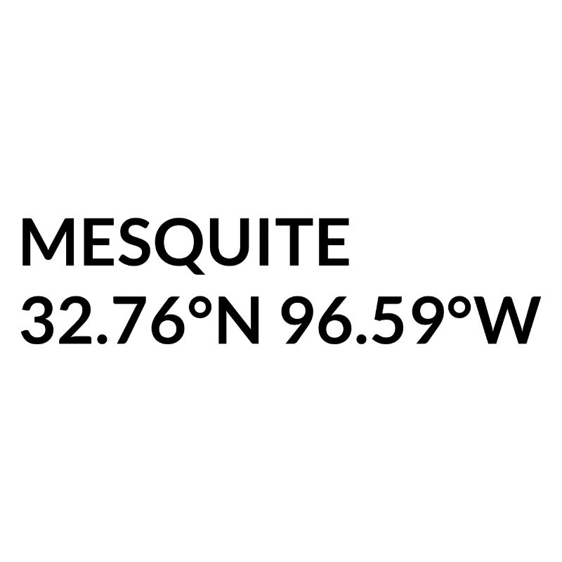 Mesquite, Texas, USA Coordinates