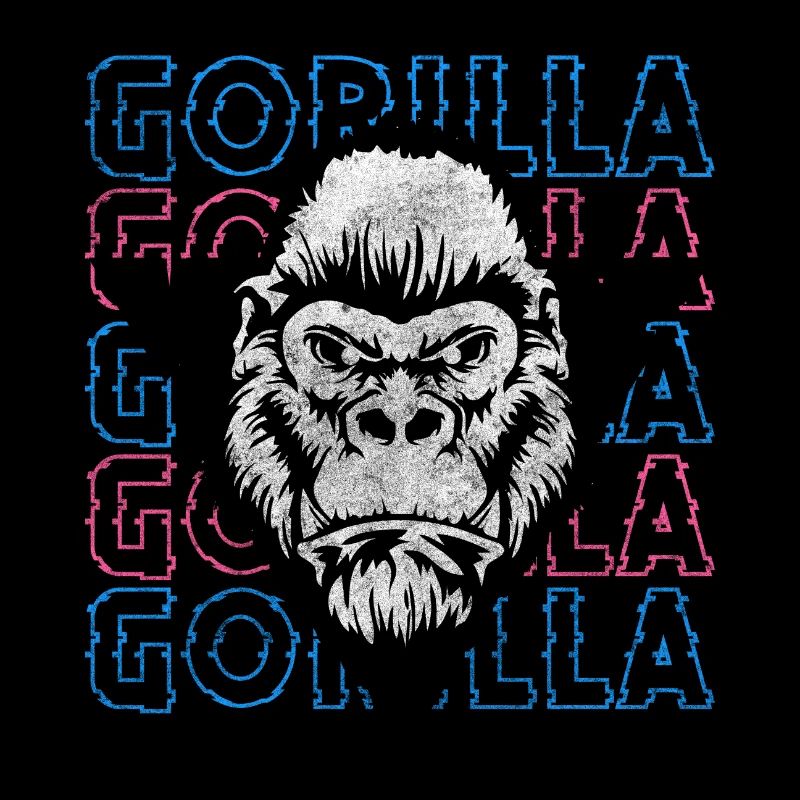 Starch silverback monkey chimpanzee