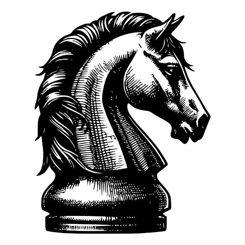 Schachspiel Schachfigur Springer Pferd