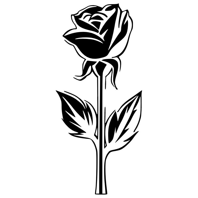 Conception simple de rose fleurie