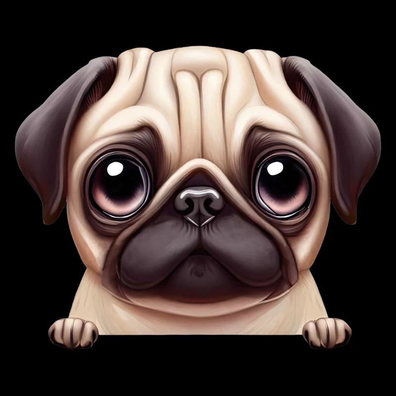 Wunderschönes Mops-Design