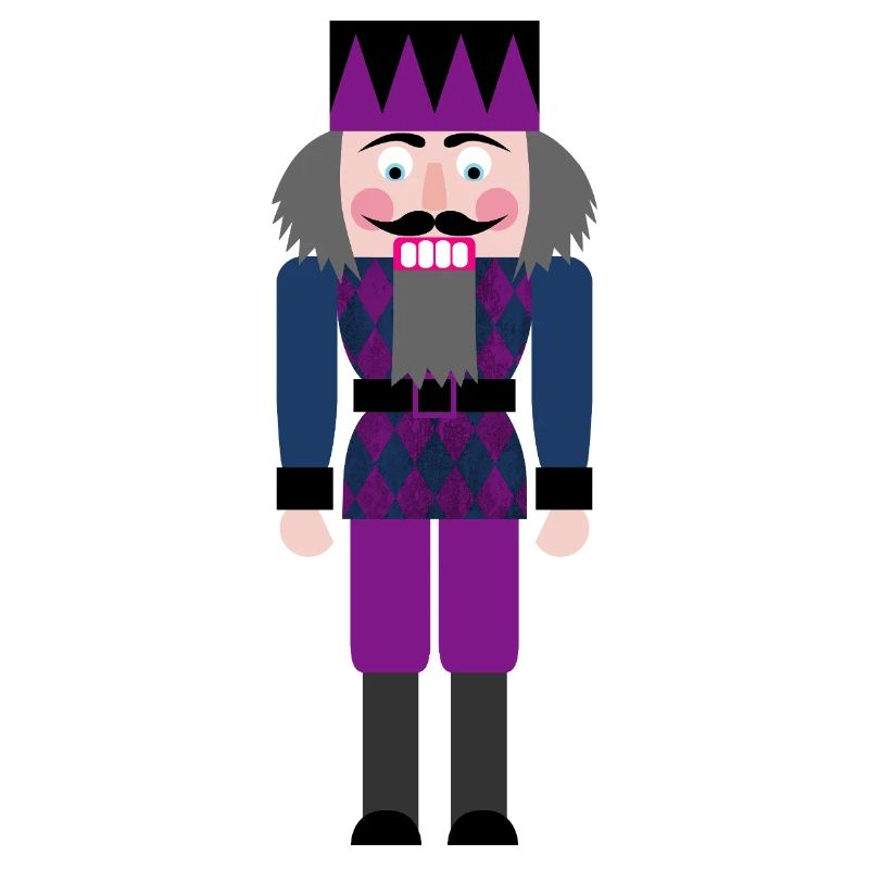 Nutcracker Diamond Rhombs Pattern Christmas Xmas