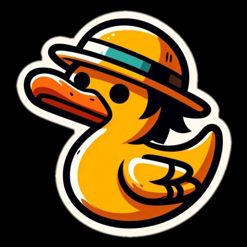 Duck with hat