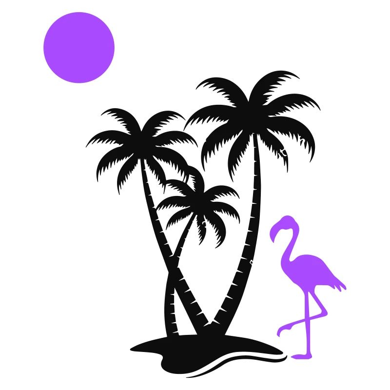 Flamingo Palm Trees