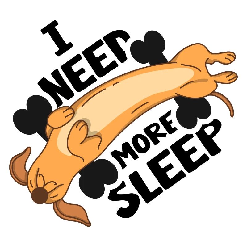 Teckel endormi Teckel Teckel Teckel Sleepy Cap
