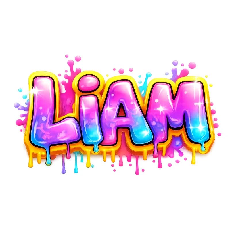LIAM GRAFFITI NAME FOR PERFECT GIFT PRINTABLE