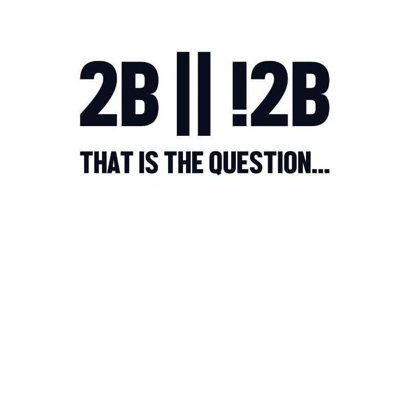2B or not 2B Question Softwareingenieur Coder