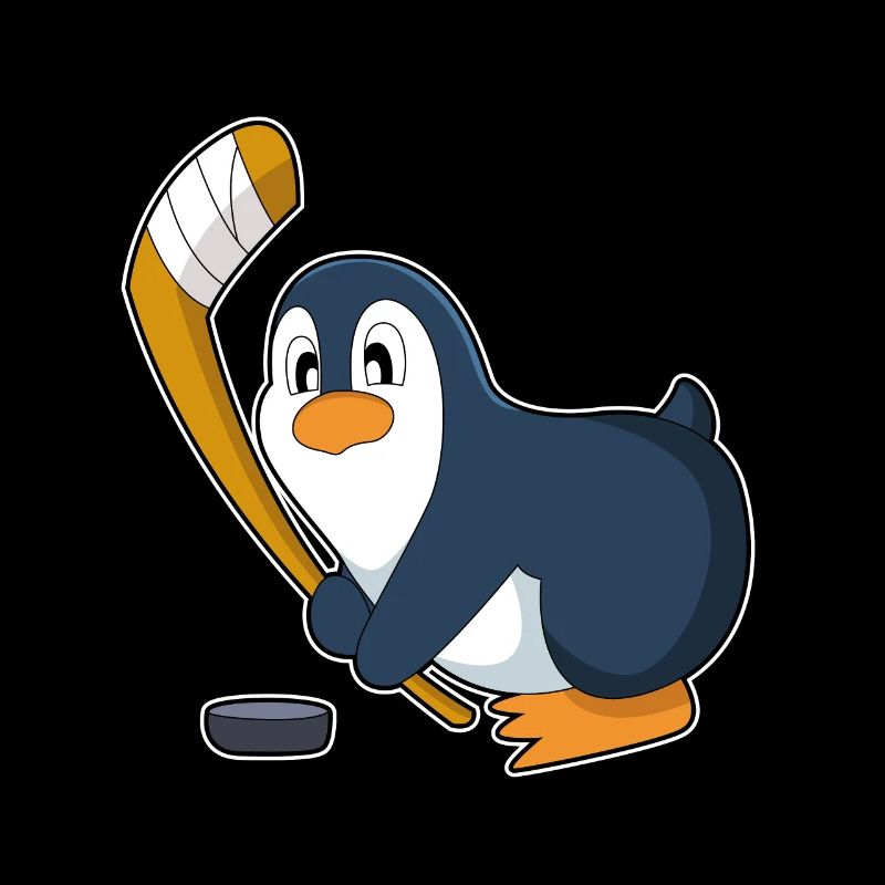 Pinguin Eishockey Eishockeyschläger