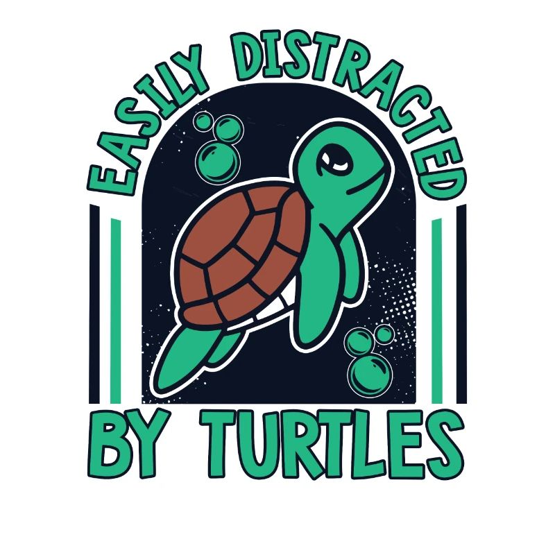 Easily Distracted By Turtles Aquatic Turtle