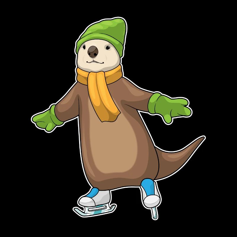 Otter Eislaufen Schlittschuhe