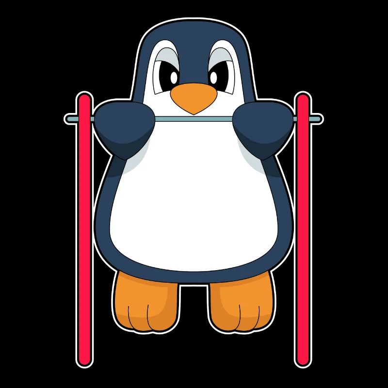 Penguin Bodybuilder Pull-ups