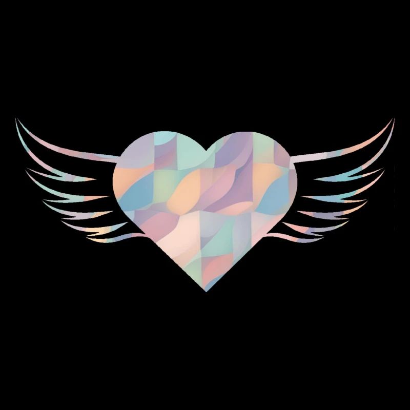 Pastel Heart with Wings - ApriNoeScor