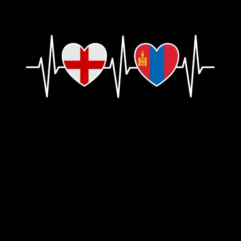 Drapeaux du drapeau mongol de l’Angleterre et de la Mongolie