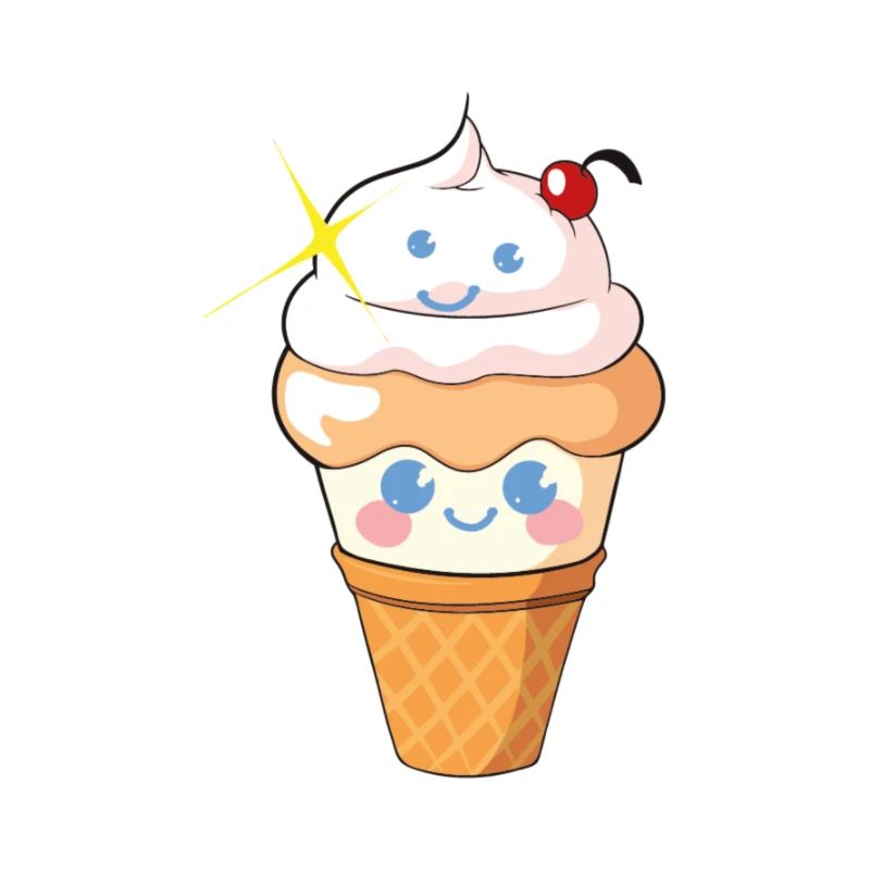 Süßes Happy-Eis