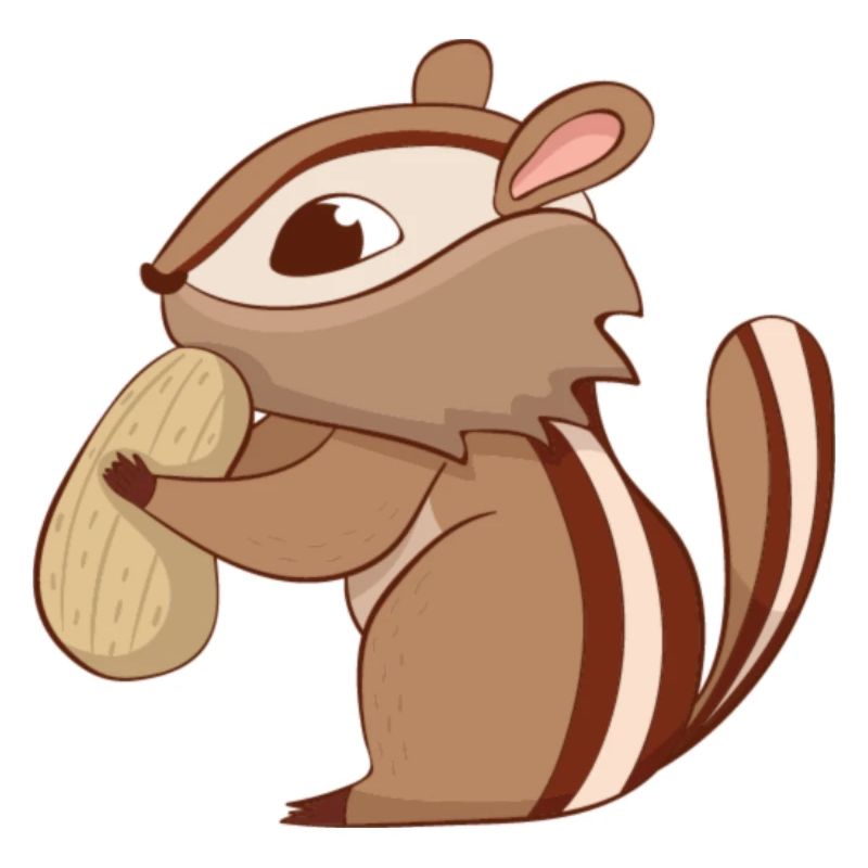 Chipmunk with nut